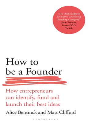 cover image of How to Be a Founder